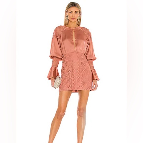 MICHAEL COSTELLO X REVOLVE Shandy Mini Dress in Blush Size XS - Picture 1 of 9